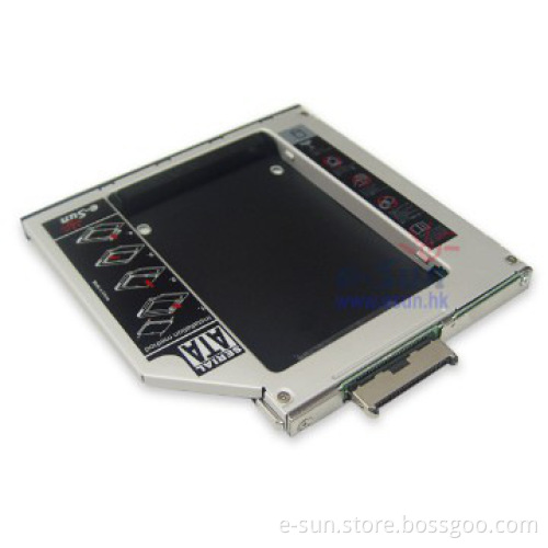 Supplier China 9.5mm IDE to SATA 2nd HDD Hard Drive Caddy for HP